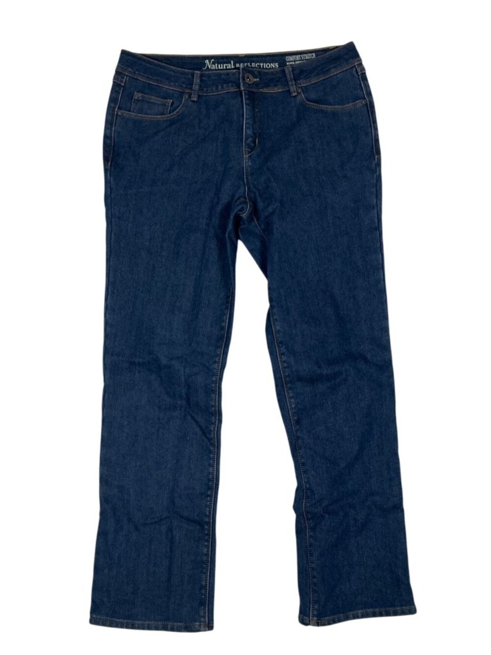 Natural Reflections Women’s Comfort Stretch Fleece-Lined Jeans | Size 12